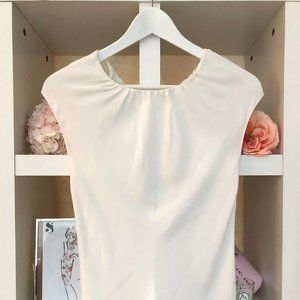 NWT Theory White Silk Top